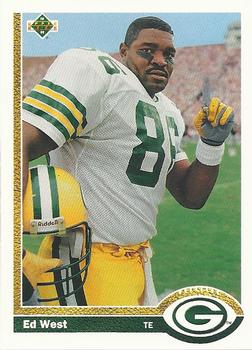 Ed West Green Bay Packers 1991 Upper Deck NFL #380
